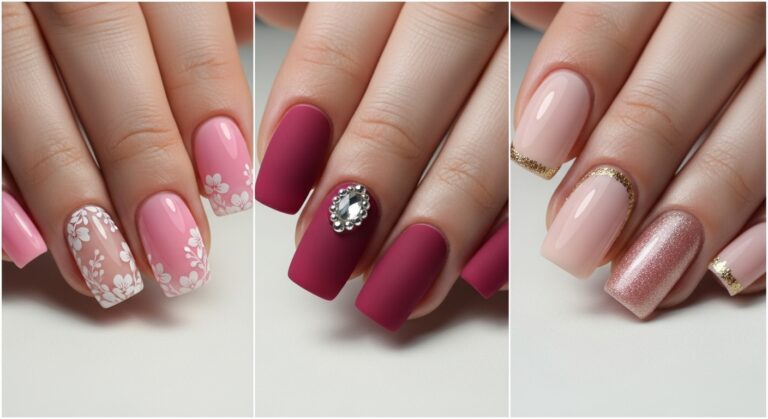 17 Pink Wedding Nail Ideas for Brides Who Love Romance & Elegance